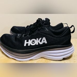 Hoka~Men’s Bondi 8 racing shoes, size 8 1/2